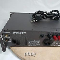 Samson Audio Servo 600 Power Amplifier Pro Rack Mount 2 Ch Stereo Tested