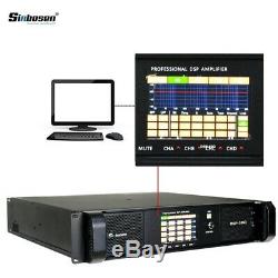 Sinbosen Dsp20q 4 Chan 4kw Pro Power Amplifier with DSP signal splitter UK stock