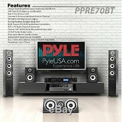 Sound Around Pyle Pro Rack Mount Studio Pre-Amplifier Audio Receiver System with