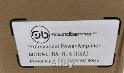Sound Barrier DA 8.4 (USA) Professional Power Amplifier 100-240V AC 50Hz