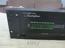Soundcraftsmen Pro Power Four Mosfet Power Amplifier 205 WPC Works Great