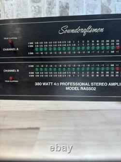 Soundcraftsmen RA5502? Power Amplifier 380 Watts Pro Vintage Audio? Working