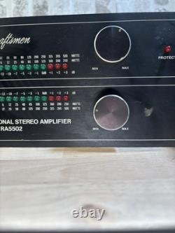 Soundcraftsmen RA5502? Power Amplifier 380 Watts Pro Vintage Audio? Working