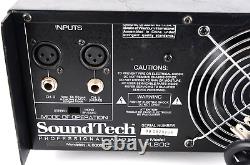 Soundtech PL802 Pro Stereo Power Amplifier Rack mount