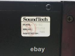Soundtech Pl502 Pl-502 2-channel Pro Stereo Power Amplifier Amp 250wpc 8-ohm