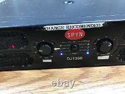 Spyn Dj1350 Pro Audio Power Amplifier Used/ Parts