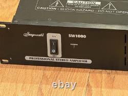 Stageworks SW1000 Professional Stereo Power Amplifier Live Pro Rack Audio Read