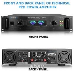 TPro Professional Portable PA System, 2 Channel Digital Stereo Power Amplifier