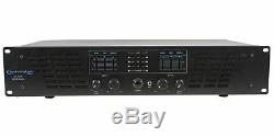 Technical Pro AX3000 3000 Watt 2 Channel 2U DJ Power Amplifier with 3 Band EQ