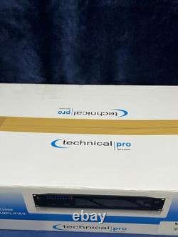 Technical Pro PX3000 3000W Power Amplifier Black RCA 1/4 Speakon Rack LED