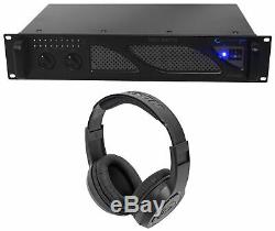 Technical Pro PX3000 Professional 2U 2-Ch. 3000W Power DJ Amplifier+Headphones