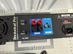 Technical Pro TA-1250 2-Channel Power Amplifier 1250W Stereo Rack Mount