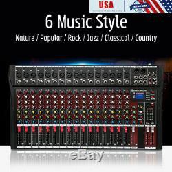 USA 4000 Watts 16 Channel Professional Powered Mixer power mixing Amplifier Amp