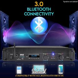 Usa 2-Channel Bluetooth Power Amplifier 2000W Bridgeable Rack Mount Pro A