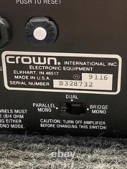 Used Crown Com Tech 200 2-Channel 2-CH AMP Stereo Power Pro Amplifier