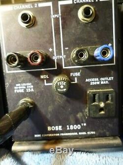 Vintage 500 Watt Bose 1800 Stereo Professional Amp Amplifier Pickup Danvers Ma