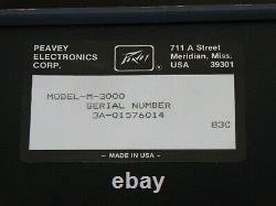 Vintage Peavey M-3000 Power Amp Pro Audio 300 Watt Musician Rack Mount Amplifier