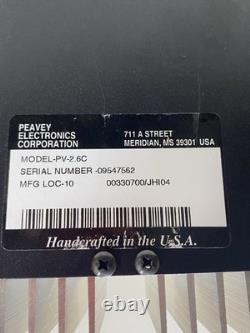 Vintage Peavey PV-2.6C Professional Stereo Power Amplifier 130 Watts X 2 USA