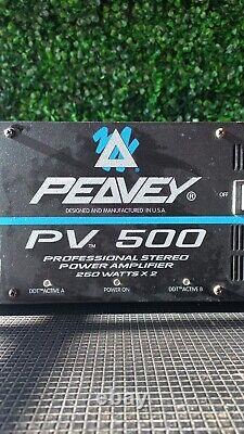 Vintage Peavey PV 500 Professional Stereo Power Amplifier 250 W X 2 Channel