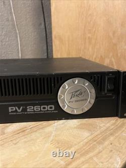 Vintage working professional Peavey PV 2600 2-Channel Power Amplifier works
