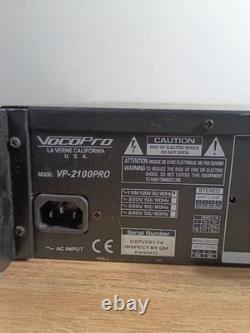 VocoPro VP-2100PRO Professional Stereo Power Amplifier 2000W Powers On
