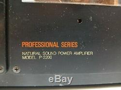 Yamaha P-2200 Pro Series Natural Sound Power Amplifier 600W with XSPRO Hard Case