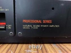 Yamaha P-2200 Stereo Power Amplifier Professional PA Recording Audio Working