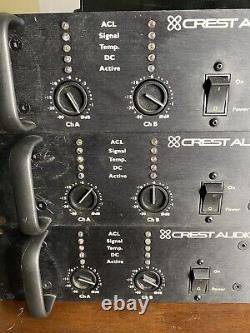1 Crest Audio Pro9200, 6500watts 2 Amplificateur De Canal Condition De Travail