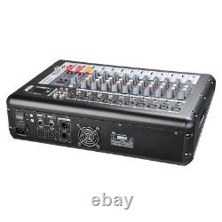 10 Channel Professional Dj Power Mixer Usb System Amp Amplificateur Amp 16dsp LCD Record
