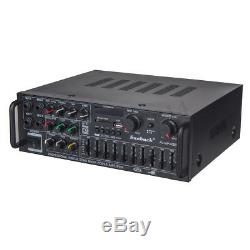 110v 2000 Watts 2 Canaux Pro Bluetooth Amplificateur De Puissance Audio Stéréo Amp Sd Usb