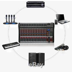 16 Canaux Powered Mixer Professional Puissance De Mixage Amplificateur Amp 16dsp Usb