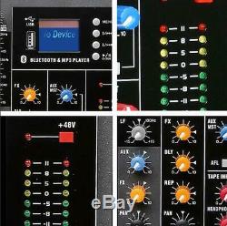 16 Canaux Powered Mixer Professional Puissance Mixage Amplificateur Amp Sk16