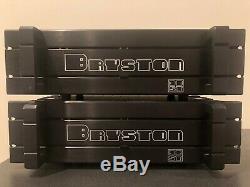 2 Amplificateurs De Puissance Bryston 3b-st Pro Avec Gains Individuels 2-3-4 Canaux