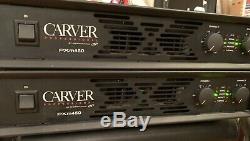 (2) Carver Professional Pxm450 Pxm450 Amplificateur Professionnel Rare! Excellent