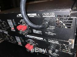 (2) Carver Professional Pxm450 Pxm450 Amplificateur Professionnel Rare! Excellent