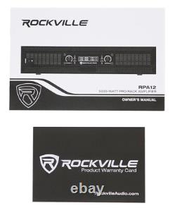 (2) Enceintes Pro Audio 3 Voies Rockville RSG15.24 Dual 15 3000w + Amplificateur de Puissance