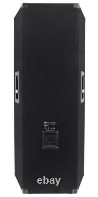 (2) Enceintes Pro Audio 3 Voies Rockville RSG15.24 Dual 15 3000w + Amplificateur de Puissance