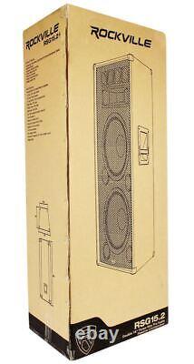 (2) Enceintes Pro Audio 3 Voies Rockville RSG15.24 Dual 15 3000w + Amplificateur de Puissance