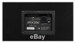 (2) Haut-parleurs Jbl Pro Jrx225 2000 Watt Dual 15 Dj Pa + Amplificateur De Puissance + Câbles