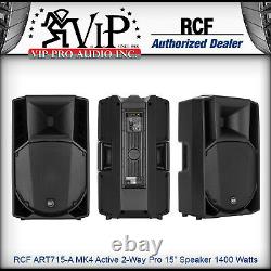 2 Rcf Art 715-a Mk4 Active 2way Professional 15 Powered Speaker 1400w Amplified