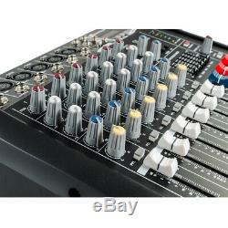 6 Canaux Powered Professional Power Mixer Mixage Amplificateur 16dsp Usb