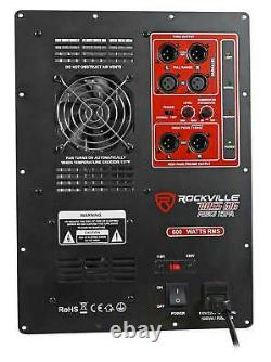 600 Watt Rms Pro Audio Powered Subwoofer Amplificateur Module Panel Xlr In/out