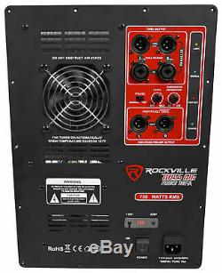 750 Watt Rms Pro Audio Motorisé Plate Amplificateur Subwoofer Panel Module Xlr In / Out