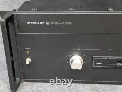 AMPLIFICATEUR DE PUISSANCE STEREO 2 CANAUX CROWN PS-400 PROFESSIONNEL TESTÉ FONCTIONNEL Beauté