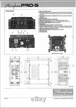 Accuphase Puissance Pro-5 Amplificateur Livraison Gratuite