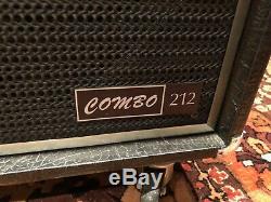 Ampli De Puissance Professionnel Hh 212 Vintage Des Années 1970 Ic100 2x12, Combo Guitare