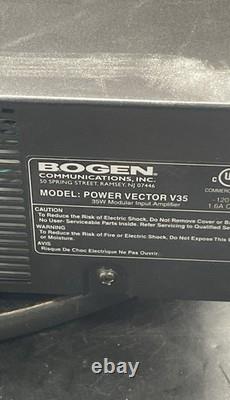 Amplificateur Bogen V35 Power Vector Audio Professionnel PA Stéréo