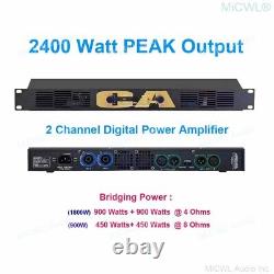 Amplificateur D'alimentation Numérique Série Ca Pro 1800w 2400 Watts Peak Sortie Amp 2 Canal