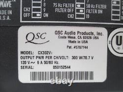 Amplificateur D'alimentation Professionnel Cx-302v 2 Ch Qsc 250w 70v Cx-302 V