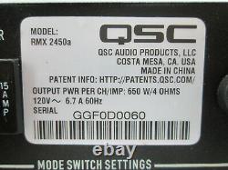 Amplificateur D'alimentation Rmx 2450a 2 Canaux 2400w